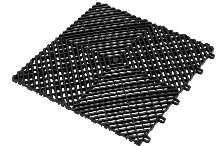Płyta garażowa modułowa PP 40x40x1,8cm- czarna