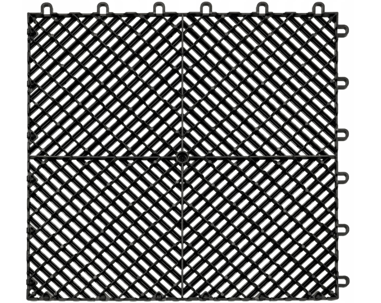 Płyta garażowa modułowa PP 40x40x1,8cm- czarna