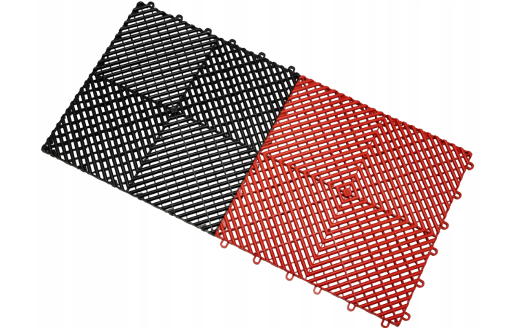 Płyta garażowa modułowa PP 40x40x1,8cm- czarna