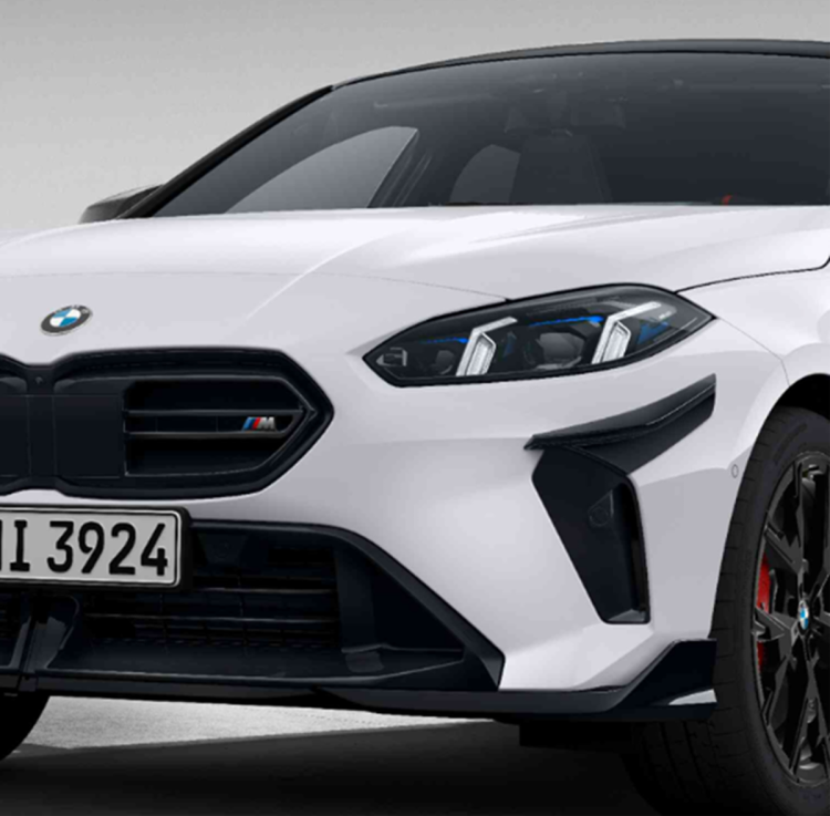 Przedni splitter czarny lewy (M Performance)