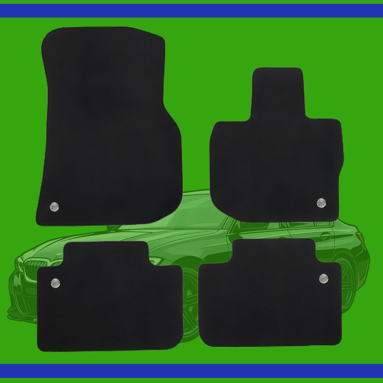 Dywaniki welurowe antracytowe pasujące do G01 RHD