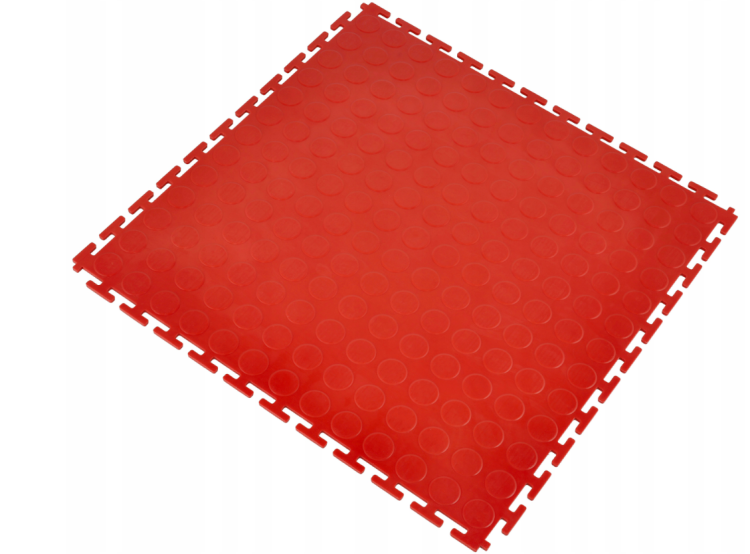 Płyta garażowa modułowa PC 50x50x0,6cm - czerwona