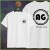 T-shirt AG biały z personalizacją