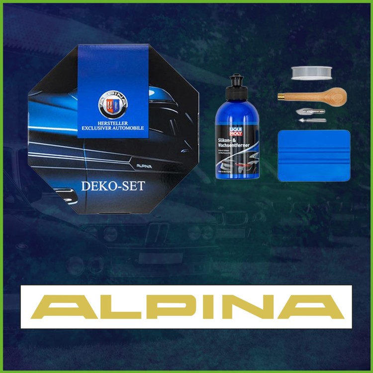 Złoty zestaw dekoracyjny ALPINA – do przedniego spoilera BMW Serii 7 E65/E66 (od 03/2005)