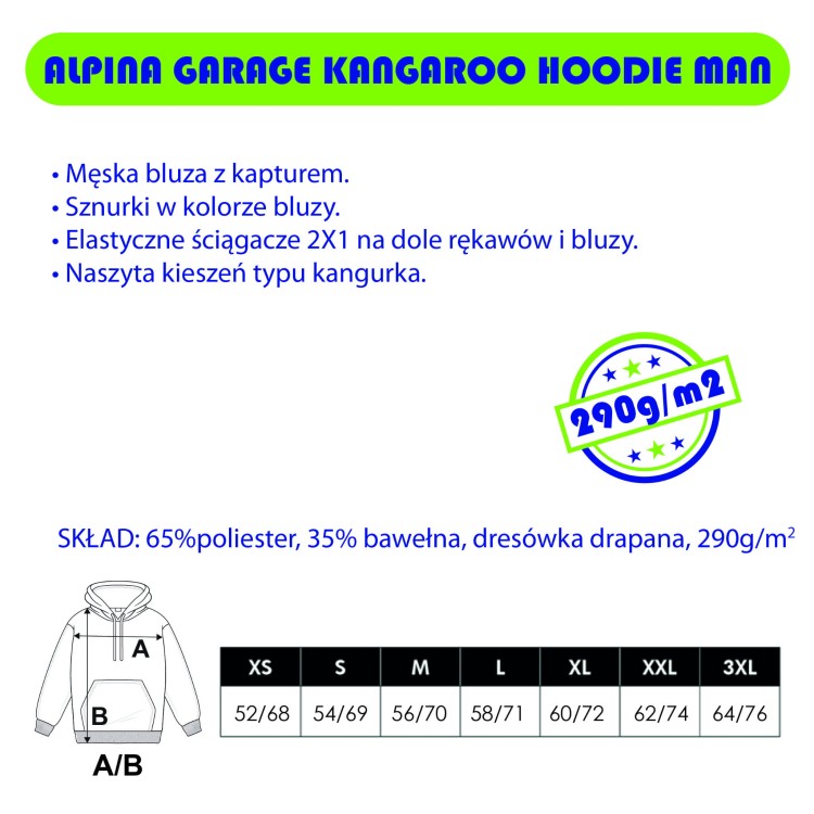 Bluza czarna z haftowanym logo AG