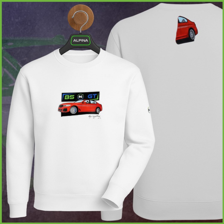Bluza męska biała Alpina Garage B5GT