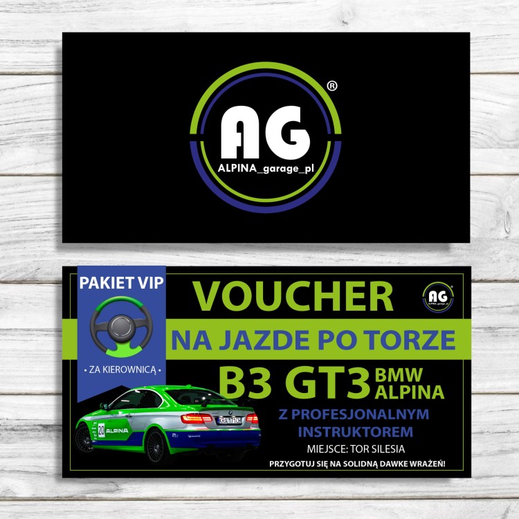 Voucher na szkolenie na jazdę po torze alpiną B3 GT3 E92
