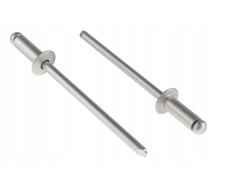 Nity zrywalne aluminiowe 3.2x8mm zestaw 50sztuk