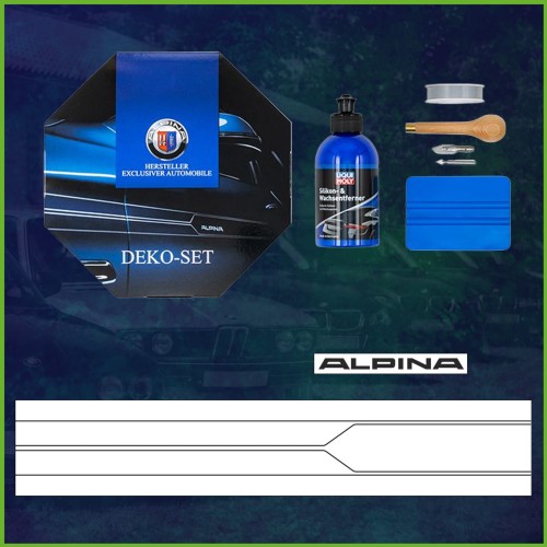 Czarny zestaw dekoracyjny ALPINA – do przedniego spoilera BMW Serii 5 G30 / G31 (od 07/2020, LCI)