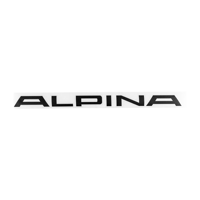 Naklejka ALPINA na przedni spoiler – czarna 360 mm | Oryginał ALPINA