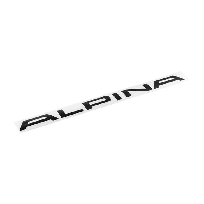 Naklejka ALPINA na przedni spoiler – czarna 360 mm | Oryginał ALPINA