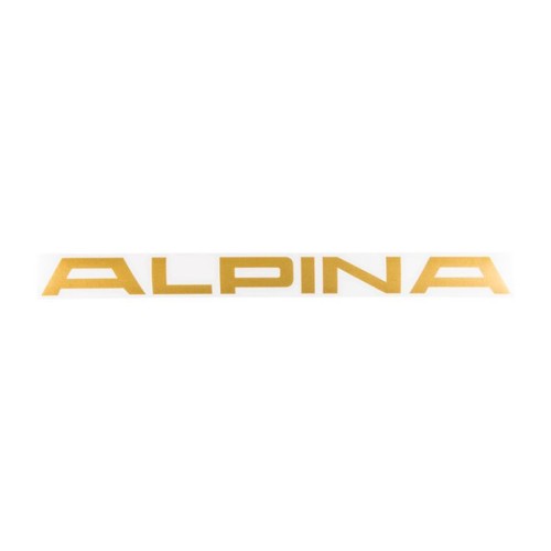 Oryginalna złota naklejka z napisem ALPINA,