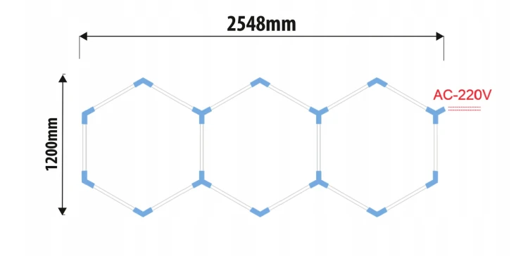 Lampa LED Hexagon do Garażu 125W – BARWA NEUTRALNA