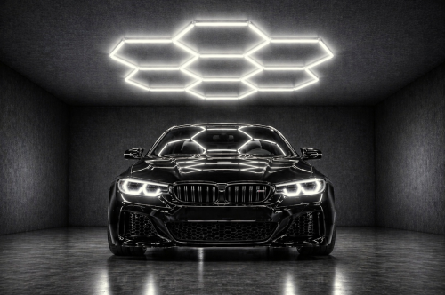 Lampa LED Hexagon do Garażu 240W – BARWA NEUTRALNA
