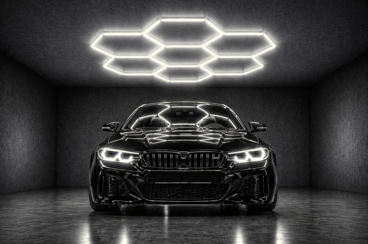 Lampa LED Hexagon do Garażu 240W – BARWA NEUTRALNA