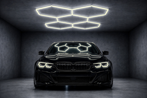 Lampa LED Hexagon do Garażu 192W – BARWA NEUTRALNA