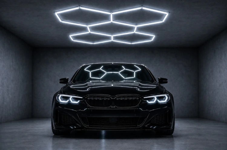 Lampa LED Hexagon do Garażu 192W – BARWA ZIMNA