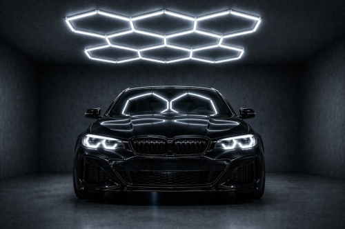 Lampa LED Hexagon do Garażu 280W – BARWA ZIMNA