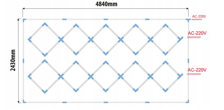 Lampa LED Hexagon do Garażu 600W – BARWA NEUTRALNA