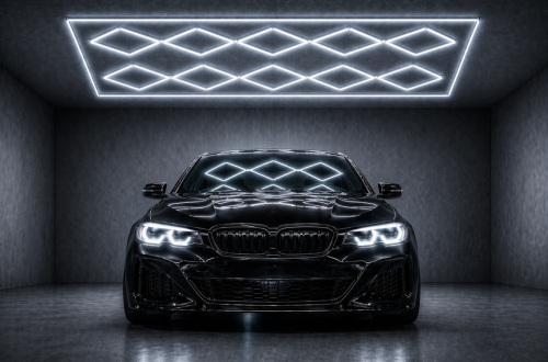 Lampa LED Hexagon do Garażu 600W – BARWA ZIMNA