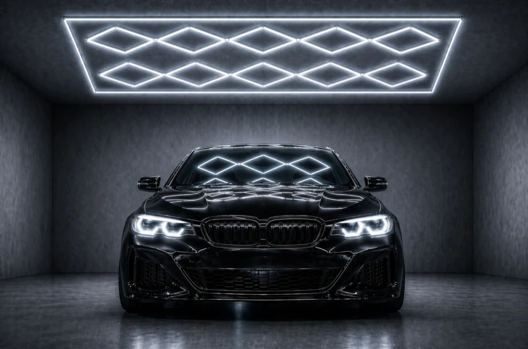 Lampa LED Hexagon do Garażu 600W – BARWA ZIMNA