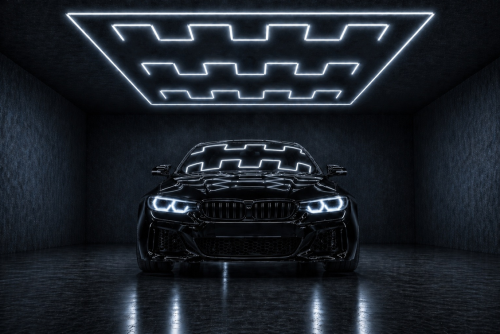 Lampa LED Hexagon do Garażu 598W – BARWA ZIMNA