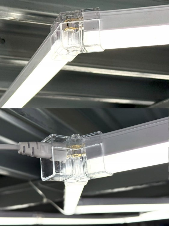 Lampa sufitowa LED Hexagon IP44 - 310W - 110 lm/W - 216 x 290cm - barwa zimna