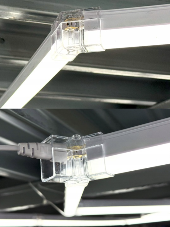 Lampa sufitowa LED Hexagon IP44 - 450W - 110 lm/W - 243 x 411cm - barwa zimna