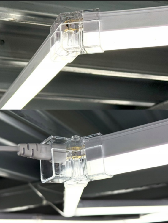 Lampa sufitowa LED Hexagon IP44 - 750W - 110 lm/W - 290 x 505cm - barwa zimna