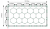 Lampa sufitowa LED Hexagon IP44 - 750W - 110 lm/W - 290 x 505cm - barwa zimna
